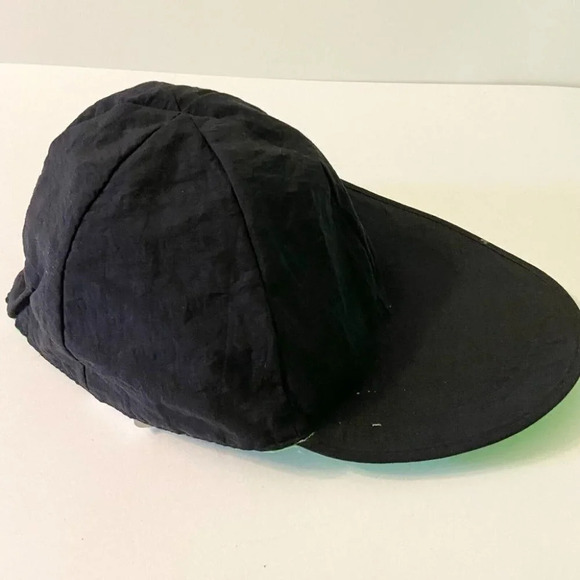 Vintage Reversible Kids Hat Neon Green  and Black One Size Nylon Cap - Picture 10 of 11